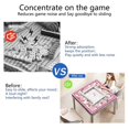 thumbnail image 5 of Pink Mahjong Mat with Rules, 31.5*31.5in Anti Slip American Mahjong Mat for Table, Noise Reduction, Neoprene Mah jongg Mats with Carrying Bag & 3 Dices, Mahjong Supplies Gift, Board Tile Games Mats, 5 of 7