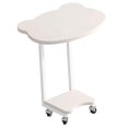 thumbnail image 3 of Elodie Bear End Table with Wheels Creative Cute Side Table for Apartment Couch Sofa White, 3 of 8