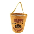 thumbnail image 1 of Seau de Rangement Alimentaire Halloween pour Bonbons en Toile Citrouille Réutilisable Portable Multifonction Meilleur Cadeau de Fête Halloween, 1 of 7