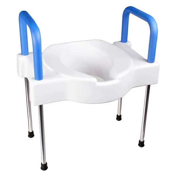Maddak TallEtte Extra Wide Elevated Toilet Seat with LegsSteel