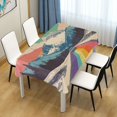 thumbnail image 3 of Yayeee Tablecloths for Rectangular Tables 54 x 54 inch Party Table Cover, Colorful Road at Night, 3 of 6
