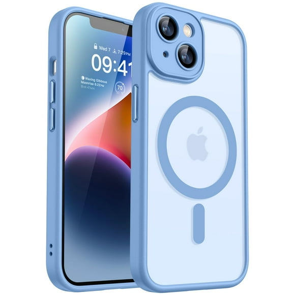 Funda magnética CANSHN para iPhone 14 6.1 - Azul claro