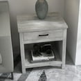 thumbnail image 6 of Leeten Modern 22" Rectangular Nightstand, Gray, 6 of 8