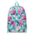 thumbnail image 3 of Flowers Print Commuter Backpack for School College Teens Adults, Large Capacity Bookbag with Laptop Sleeve, Durable Everyday Travel Backpack, Sunflower Floral Design Unisex Gift Idea for Work, 3 of 5