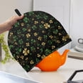 thumbnail image 3 of HELLHERO Easy to Clean Polyester Canvas Teapot Cover with Heat Preservation for Hotel, Clover, 3 of 8
