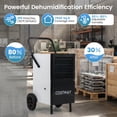 thumbnail image 4 of Costway 189-Pint Dehumidifier with Built-in Pump, Drain Hose & Wheels White + Black 7500 Sq. ft Coverage Area, 4 of 10