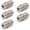 Silver, variant on VCELINK 5-Pack Coaxial Cable Connector, F-Type Coax RG6 Cable Extension Adapter Gold Plated