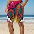 thumbnail image 2 of MuXiKeJi Clothes Mens Swim Trunks 9" Unlined Quick Dry Board Shorts with Zipper Pockets, 4-Way Stretch Bathing Suits for Beach, 2 of 4