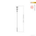 thumbnail image 4 of Angara Natural Diamond Necklace - Three Stone Graduated Bezel-Set Diamond Lariat Necklace in Platinum for Women, 4 of 9