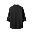 thumbnail image 5 of TBWNWG Men's Solid Color Tang Suit Two Piece Set Casual Formal Attire Large Size,Sizes 3XL, 5 of 6