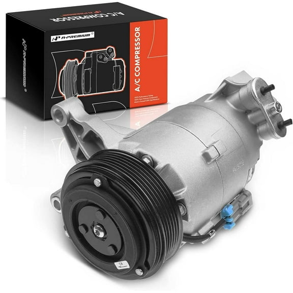 A-Premium A/C AC Compressor with Clutch Compatible with Chevrolet Malibu, Pontiac G6 2007-2010, Saturn Aura 2007-2008, 3.5L 3.9L, Replace# 98273, 19418182