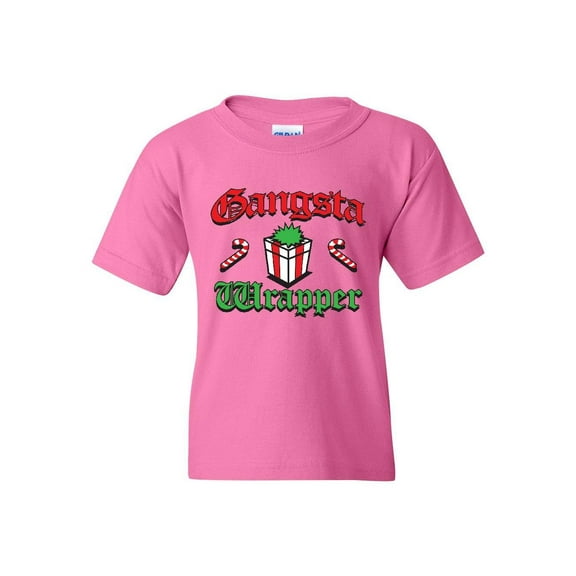 MmF - Big Girls T-Shirts and Tank Tops - Christmas Gangsta Wrapper