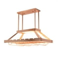 thumbnail image 2 of Home Indoor 2 Light LED Overhead Wine Rack, Copper, 2 of 6