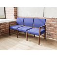 thumbnail image 4 of Pemberly Row Waiting Reception 3 Seat Tandem Seating No Center Arms in Blue, 4 of 5