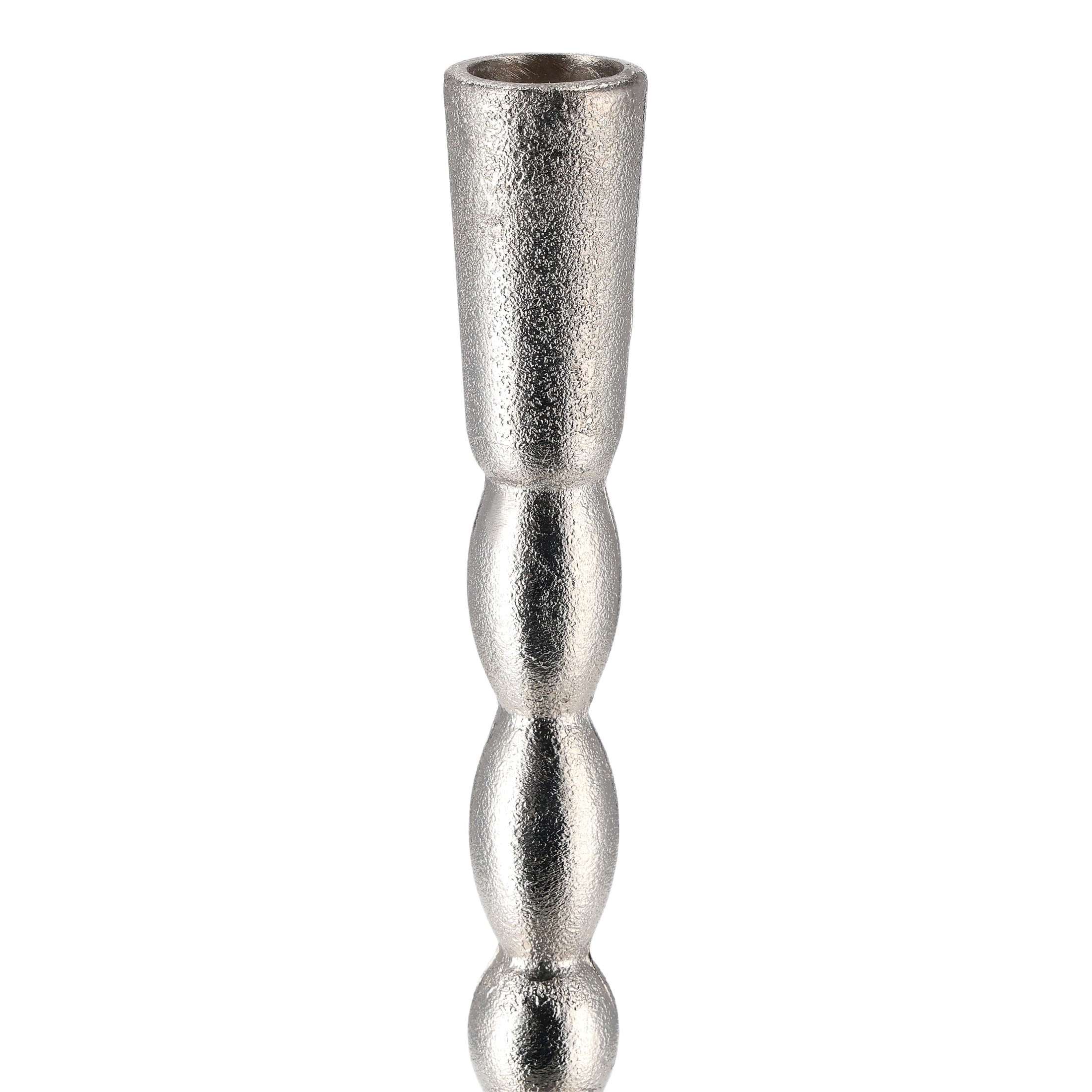 Silver Metal Christmas Taper Candle Holder, 7.8", by Holiday Time