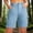 *Light Blue, variant on Binmer Women's High Waisted Cargo Shorts, Casual Active Shorts with Pockets Black,Women's Plus L