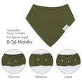 thumbnail image 4 of Baberos tipo bandana para bebés Egmao Baby, paquete de 10 unidades, 100% algodón, 4 of 7