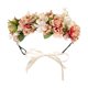 thumbnail image 1 of Corona de flores de boda para niñas, diadema Floral, tocado de corona, guirnalda de mujer con cinta ajustable, 1 of 5