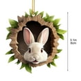 thumbnail image 4 of Tyidzon Easter Acrylic Ornaments, Easter Decorations for Tree Bunny Ornaments with Rope Bunny Mini Signs Hanging Spring Decoration for Small Tree Home Indoor, 4 of 6