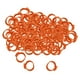 thumbnail image 5 of 100 piezas de aluminio y plástico para identificación de aves de corral, anillos para palomas naranja, 5 of 6