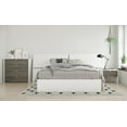 thumbnail image 3 of Nexera Modern 1 Drawer Bedroom Nightstand in White and Bark Grey Finish, 3 of 8