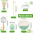 thumbnail image 2 of Ceramic Japanese Matcha Bowl Whisk Set for Home Trip Easy to Clean Anti Rust Matcha Scoop Whisk Holder Kit for Tea Lovers Beginners, 2 of 11