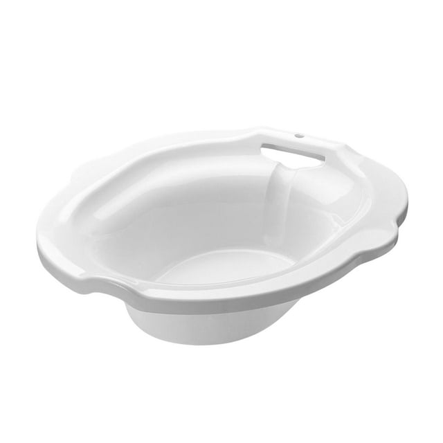 Asiento de inodoro Salvador con limpieza de orificio blanco