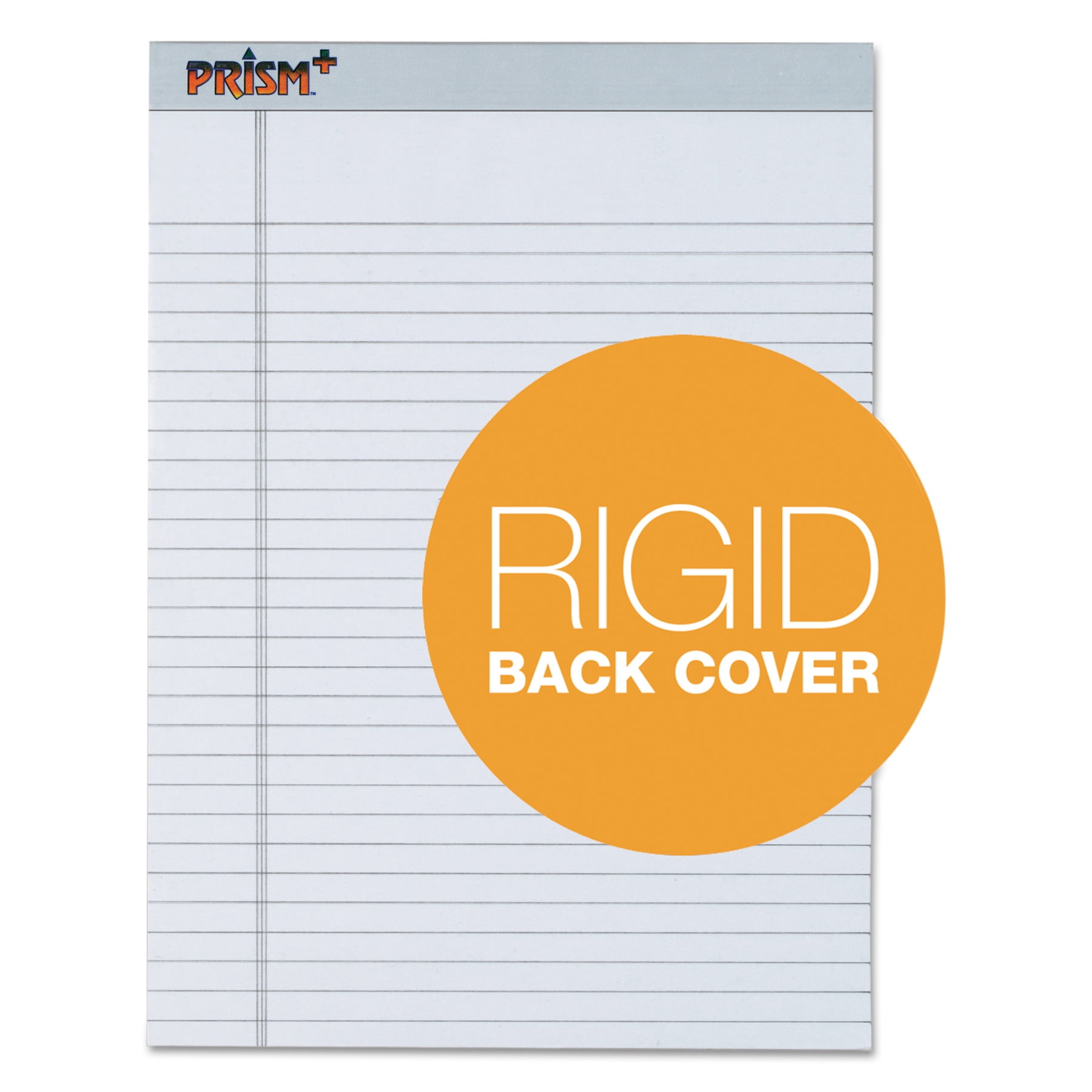 TOPS Products Wide Rule Legal Pads, 8 1/2 x 11 3/4 in, Gray, 50 Sheets, 12 Count