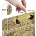thumbnail image 4 of FMSHPON Retro Style World Map Clipboard Hardboard Wood Nursing Clip Board and Pull for Standard A4 Letter 13x9 inches, 4 of 5