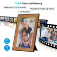thumbnail image 4 of Marco de fotos digital Frameo 10.1" WiFi 16GB Memory Wood, 4 of 6
