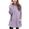 thumbnail image 3 of Kukoosong Girls Long Sleeve Sweatshirts Toddler Girl Fall Clothes Crew Neck Plain Hoodless Hoodies Pocket Pullover Tops for 9-10 Years, 3 of 7