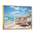 thumbnail image 2 of Designart "Sunkissed Sands at the Beach III" Nautical & Beach Floater Framed Wall Decor, 2 of 7