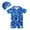 Blue Fish, variant on URMAGIC URMAGIC 2-9Y Kid Boys Short Sleeve One Piece Float Swimsuit Cap Suit Rashguard Buoyancy Bathing Suit/Fish