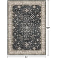 thumbnail image 2 of Hazo Haus Washable Black 7x10 Area Rug, 2 of 8