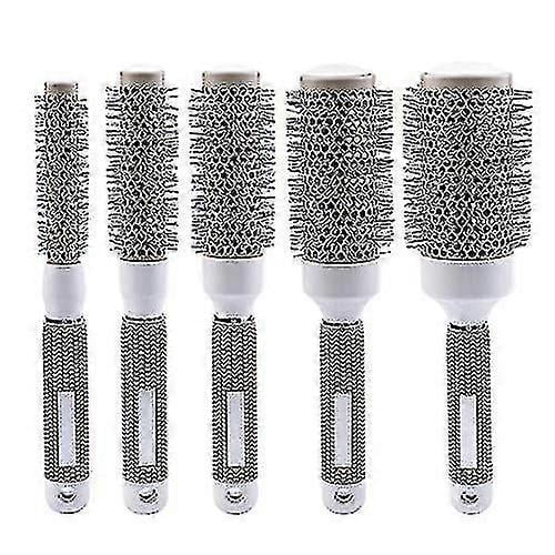 Blow Dryer Brush, Round Brush For Blow Volume Styling Antistatic Bristle 5 Size Round H Bru For All H