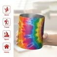 thumbnail image 5 of 12oz Coffee Tumblers Yellow Tie Dye Spiral Pattern Stainless Steel Vacuum Insulated Travel Tumbler Coffee Cups Mug with Lid and Straw with Cleaning Brush for Cold & Hot Drinks, 5 of 5
