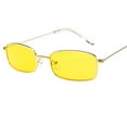 thumbnail image 1 of WTXUE Glasses, Retro Glasses Women Man Square Shades Small Rectangular Frame Sunglasses, D, 1 of 2