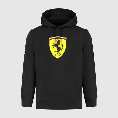 Scuderia Ferrari F1 Large Shield Hoodie / Hooded Sweatshirt Black