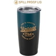 thumbnail image 3 of Vintage 1964 60th Birthday Gifts for Women Men Insulated Stainless Steel Tumbler - 60 Year Old Presents Best Gift for Her or Him 60th Party Decorations Supplies (Midnight), 3 of 5