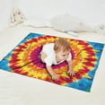 thumbnail image 2 of Colorful Rainbow Tie Dye Spiral Pattern Blanket,Comfortable Soft Flannel Throw Blanket,All Season,Warm Lightweight Blankets for Sofa Bed Couch Living Room Chair,30"x40", 2 of 4