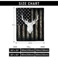 thumbnail image 5 of Camo Deer Blanket Deer Hunting Gifts for Men Blanket Super Soft Flannel Throw Blanket Lightweight Fluffy Plush Fuzzy Bed Blanket for Bedding Sofa and Travel 60"X80", 5 of 6