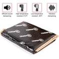 thumbnail image 6 of CANOPUS Car Sound Deadening Mat, 80 mil 5 sqft, Pack of 5 Sheets, Butyl Sound Deadener Mat, Audio Car Sound Dampening Material for Car Trunk, Door, Floor and Ceiling, Black, 6 of 9