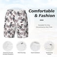 thumbnail image 5 of Lsque Mens Swim Trunks Bird Pattern - Bathing Suit Compression Liner - Beach Swim Shorts Swimwear - (S-3XL) - Stretch Quick Dry -Medium, 5 of 9