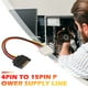 thumbnail image 2 of Cable de alimentación hembra Likrtyny SATA de 15 pines macho a Molex de 4 pines, 2 of 9
