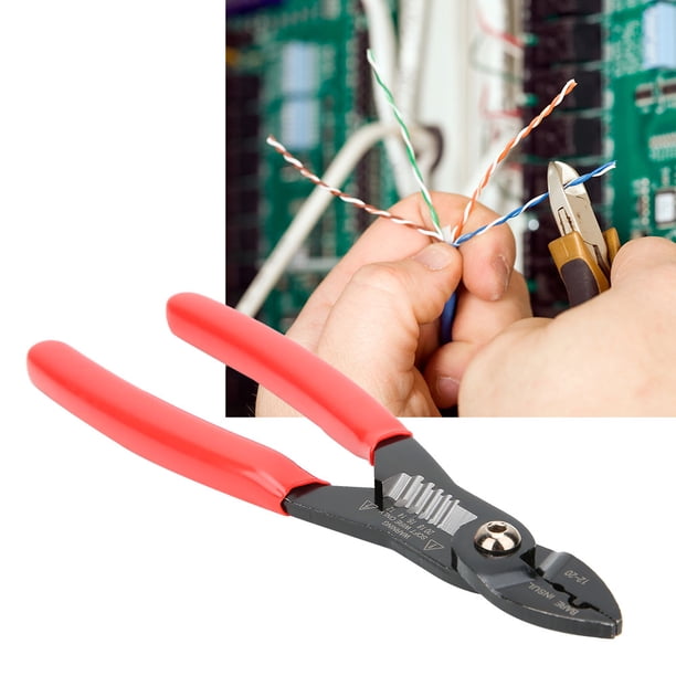 Herramienta eléctrica, pelacables, 7 pulgadas de longitud 4 en 1 profesional para un servicio de conector de cable seguro Ecomeon no