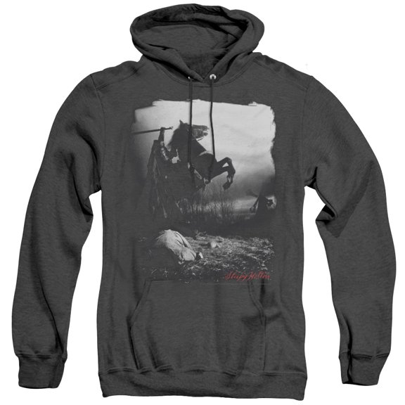 Sleepy Hollow Foggy Night Adult Heather Hoodie Sweatshirt Black