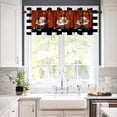 thumbnail image 3 of Chef Curtain Valance for Windows Decor, Kitchen Chef Valance Rod Pocket Short Curtains Panel Chef and Gourmet on Burgundy Red, Dark Maroon Window Treatment Drapes for Kitchen Room One Panel 52x18in, 3 of 5