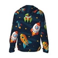 thumbnail image 2 of Picia Spaceships and Stars Women's Men's UPF 50+ Sun Protection Hoodie Shirt Long Sleeve SPF Fishing Outdoor UV Hiking Lightweight Shirts-Small, 2 of 9
