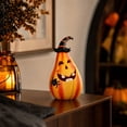 thumbnail image 6 of Halloween Pumpkin Figurine, Creative Resin Tabletop Decoration for Home Party, Spooky Pumpkin Statue for Halloween Atmosphere Enthusiasts, 6 of 7
