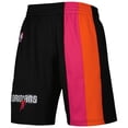 thumbnail image 2 of Men's Mitchell & Ness Black Miami Heat Hardwood Classics Primary Logo Swingman Shorts, 2 of 4